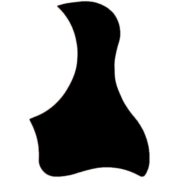 Battipenna per Chitarra Acustica Autoadesivo (Nero Sagomato)