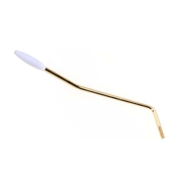 Leva per Ponte Tremolo Standard Dorata diametro 5,2 (Pomello Bianco