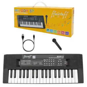 TASTIERA 7 TASTI Mini Tastiera Elettronica 37 tasti – Uso Melodica (Nera)
