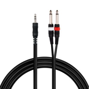 Cavo 1x Mini Jack Stereo 3,5 mm – 2x Jack 3 mt.