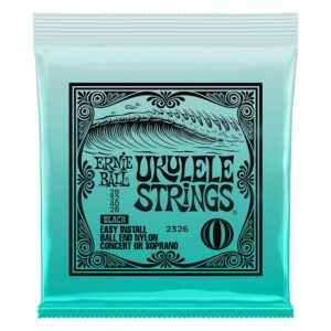 Ernie ball 2326 nylon ukulele strings black