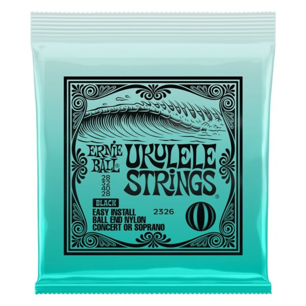 Ernie ball 2326 nylon ukulele strings black