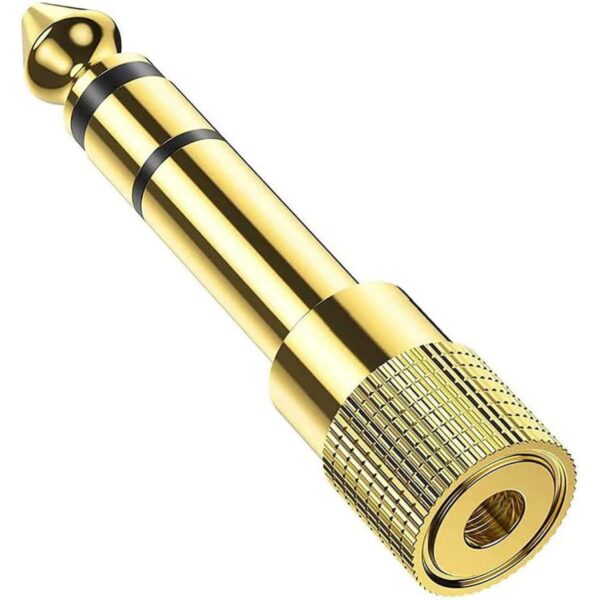 Adattatore Spina Jack 6,3 mm (M) - Presa mini jack (F) in Metallo