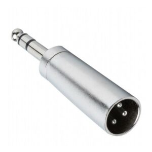 Adattatore Presa XLR (M) a Spina Jack ø 6,3 mm. Bilanciato (M)