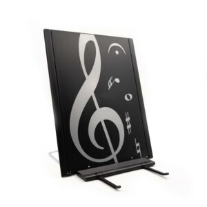 Leggio A4 da tavolo con tema musicale
