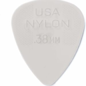 Dunlop – Plettri standard in nylon, 0,38 mm, confezione da 6