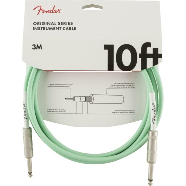 Cavo Jack-Jack Fender serie Original Surf Green (3 Metri)