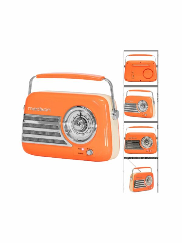 RADIO MADISON ARANCIONE VINTAGE
