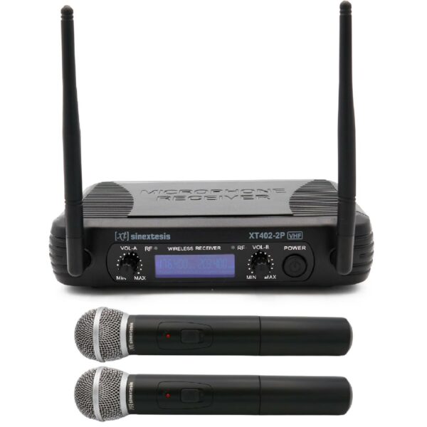 Radiomicrofono VHF Doppio Palmare 175.5 MHz - 197.150 MHz