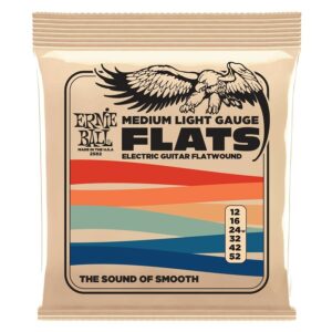 Ernie ball 2582 medium-light flat el guitar 12-52