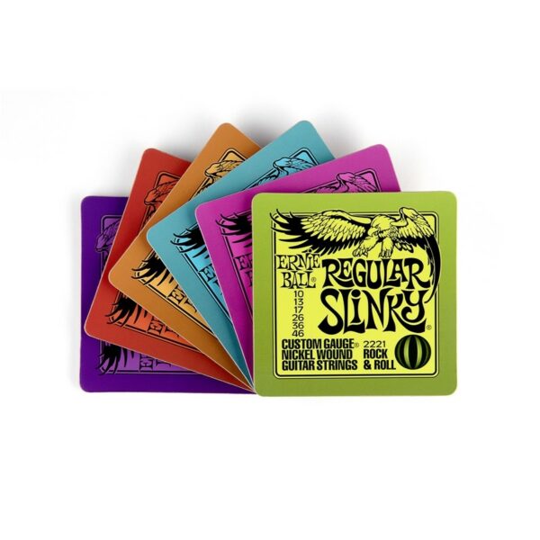 Ernie ball 4003 slinky coasters set of 6