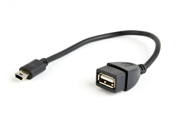 CABLEXPERT USB OTG AF TO MINI-BM CABLE, 0.15 M