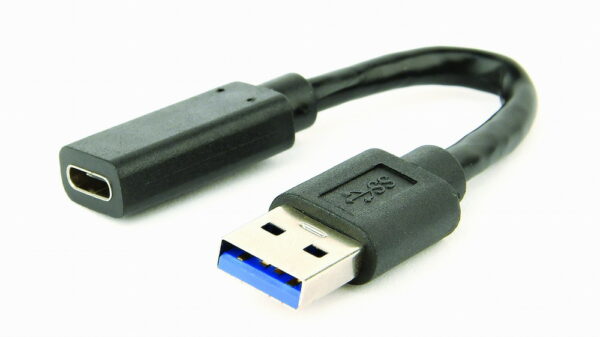 CABLEXPERT CAVO ADATTATORE USB 3.1 DA AM A TIPO C FEMMINA, 10 CM, NERO