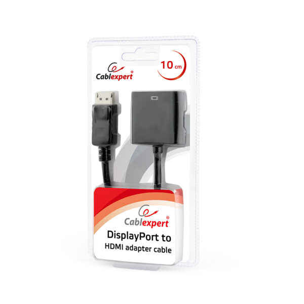 CABLEXPERT DISPLAYPORT TO HDMI ADAPTER CABLE, BLACK, BLISTER