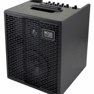 ACUS SOUND ONE FORSTRINGS 5T AMPLIFICATORE PER CHITARRA ACUSTICA BIAMPLIFICATO 5″ + TWEETER 50 WATT 2 INPUT LINE + MICROFONO COLORE NERO