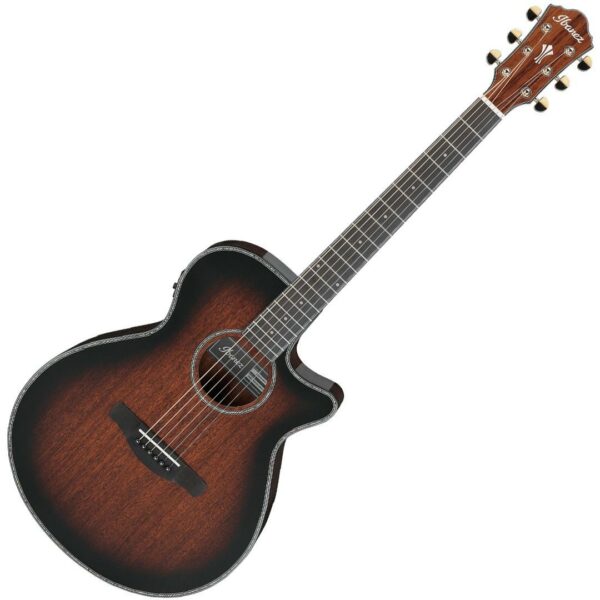 Ibanez aeg74-mhs mahogany sunburst high gloss