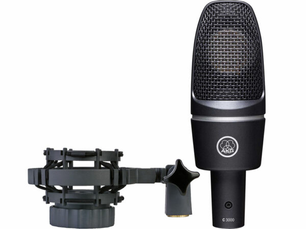 AKG C3000 MICROFONO DA STUDIO A CONDENSATORE LARGO DIAFRAMMA PER VOCE E STRUMENTI C-3000-B