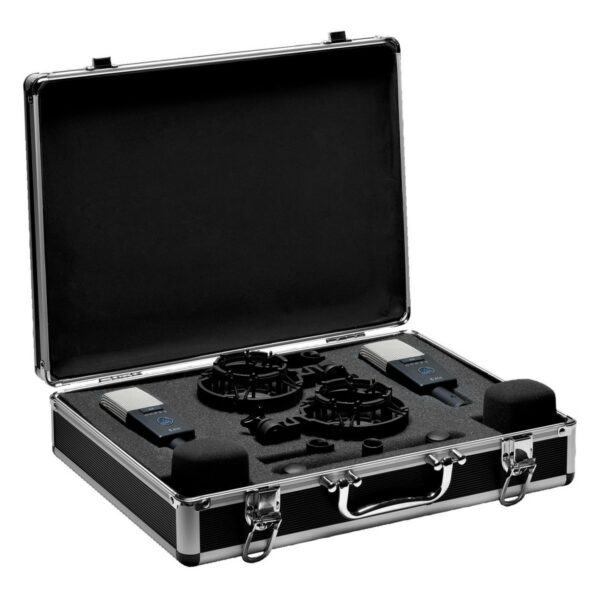 AKG C414XLS MATCHED PAIR STEREO SET COPPIA DI MICROFONI A CONDENSATORE MULTIPOLARI DA STUDIO PER VOCE E STRUMENTI