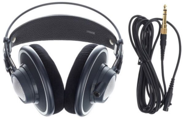 AKG K702 CUFFIA DINAMICA APERTA CIRCUMAURALE 62 OHM 105 DB + CAVO 3 METRI + ADATTATORE / PREMIUM REFERENCE CONFORTEVOLE 3D FORM VARIMOTION FLAT-WIRE
