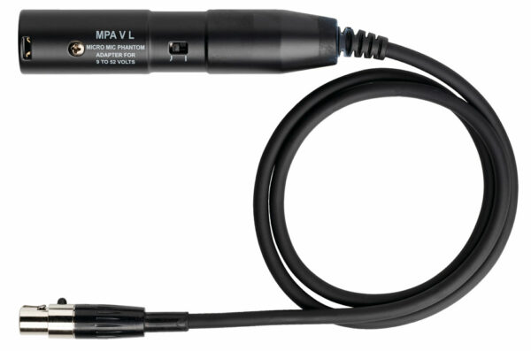 AKG MPA-V-L CAVO PREAMPLIFICATORE ADATTATORE ALIMENTAZIONE PHANTOM POWER XLR 3 POLI MINI / STANDARD PER MICROFONO SERIE MICROMIC-L A CONDENSATORE