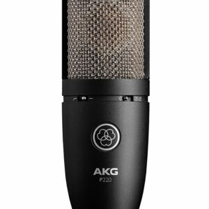 AKG PERCEPTION P-220 MICROFONO A CONDENSATORE DA STUDIO A LARGO DIAFRAMMA VOCE CHITARRA OTTONI