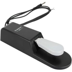ALCTRON PS-1 PEDALE SUSTAIN ROBUSTO MAGGIORATO TIPO PIANO A GAMBA LUNGA PIANOFORTE DIGITALE TASTIERA CAVO E SWITCH INVERSIONE POLARITA’