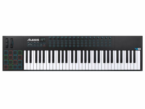 ALESIS VI61 TASTIERA MIDI USB 61 TASTI SEMIPESATI + 16 PAD + 48 TASTI + 16 MANOPOLE ASSEGNABILI
