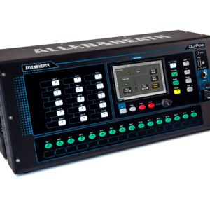 ALLEN & HEATH QU-PAC MIXER DIGITALE 38 IN / 28 OUT CON CONTROLLO REMOTO WIRELESS E TOUCH SCREEN 5″ + INTERFACCIA USB 32×32