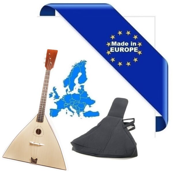 HORA ALTO BALALAIKA CONTRALTO 3 CORDE MADE IN EUROPE TOP ABETE MASSELLO CORPO ACERO MASSELLO MANICO FAGGIO TASTIERA PALISSANDRO CON BORSA SCALA 520mm