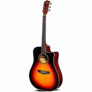 ALYSEE A120-CE-3TS CHITARRA ACUSTICA SPALLA MANCANTE ELETTRIFICATA COLORE SUNBURST