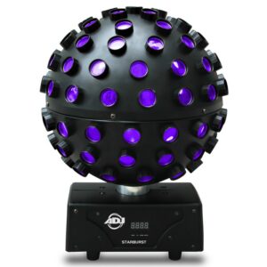 AMERICAN DJ STARBURST SFERA 5 LED RGBVY+UV 34 RAGGI MULTICOLORE