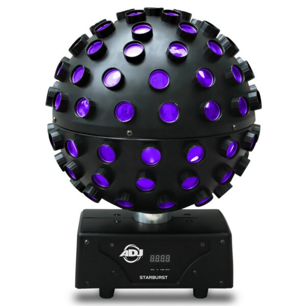 AMERICAN DJ STARBURST SFERA 5 LED RGBVY+UV 34 RAGGI MULTICOLORE
