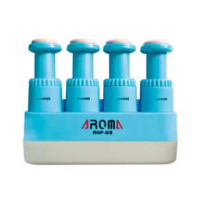 AROMA AHF-03BL ALLENATORE IMPUGNATURA GINNICO PER CHITARRA E FIATI COLORE BLU