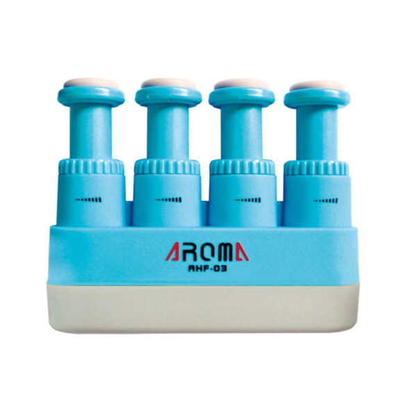 AROMA AHF-03BL ALLENATORE IMPUGNATURA GINNICO PER CHITARRA E FIATI COLORE BLU