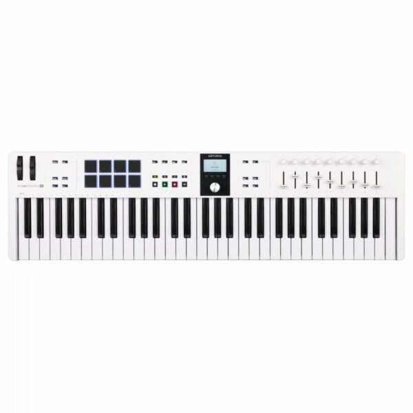 ARTURIA KEYLAB ESSENTIAL MK3 61 WHITE TASTIERA MASTER KEYBOARD MIDI USB 61 TASTI