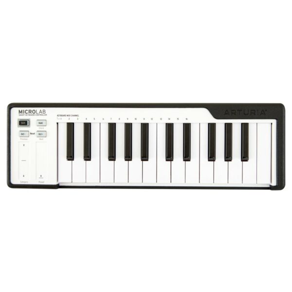 ARTURIA MICROLAB BLACK CONTROLLER TASTIERA 25 TASTI MINI MIDI - USB COLORE NERO