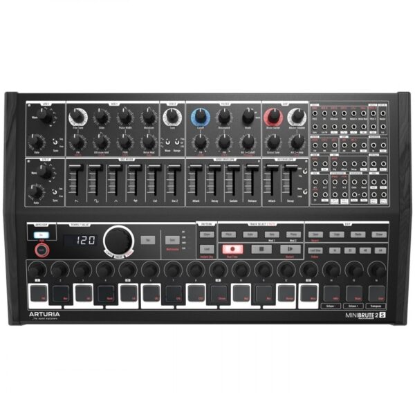 ARTURIA MINIBRUTE 2S NOIR SINTETIZZATORE ANALOGICO MONOFONICO CON SEQUENCER AVANZATO BLACK EDITION