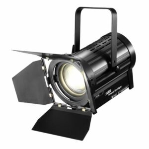 ATOMIC4DJ 61054 SCALA 100 FARO TEATRALE FRESNEL SPOTLIGHT 100 WATT LED WW 3200K – 5000K + BARNDORS