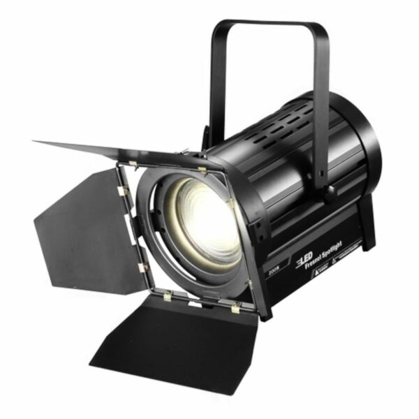 ATOMIC4DJ 61054 SCALA 100 FARO TEATRALE FRESNEL SPOTLIGHT 100 WATT LED WW 3200K - 5000K + BARNDORS