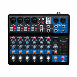 ATOMIC4DJ MIX-S 402 MIXER 4 CANALI MONO 2 STEREO 99 EFFETTI 16BIT USB PHANTOM 48V