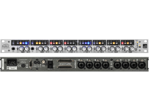 AUDIENT ASP880 PREAMPLIFICATORE MICROFONICO 8 CANALI CONVERTITORE AD ADAT AES S/PDIF