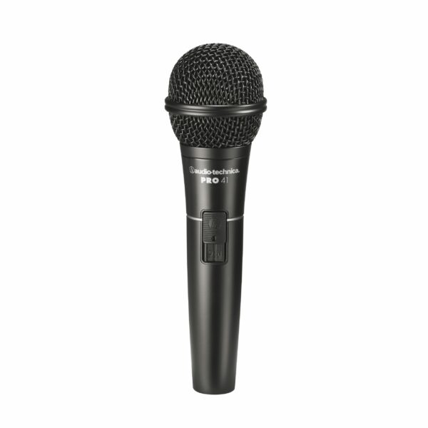 AUDIO-TECHNICA PRO41 MICROFONO DINAMICO CARDIOIDE PER VOCE + CUSTODIA + CAVO + CLAMP + ADATTATORE