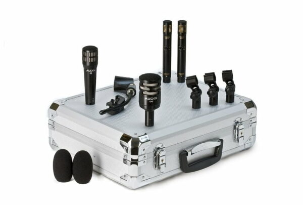 AUDIX DP QUAD KIT DI 4 MICROFONI PER BATTERIA RULLANTE CASSA OVERHEAD + VALIGIA I5 D6 ADX51