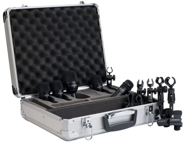 AUDIX FUSION FP5 DRUMSET KIT DI 5 MICROFONI PER BATTERIA + VALIGIA IN ALLUMINIO
