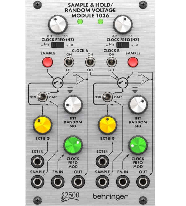 BEHRINGER 1036 SAMPLE AND HOLD / RANDOM VOLTAGE MODULE EURORACK 2500 SERIES