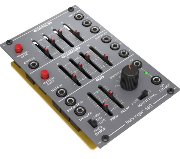 BEHRINGER 140 DUAL ENVELOPE / LFO MODULO EURORACK ANALOGICO SYSTEM 100 2 ADSR 5 ONDE 2 LFO 15 CONTROLLI