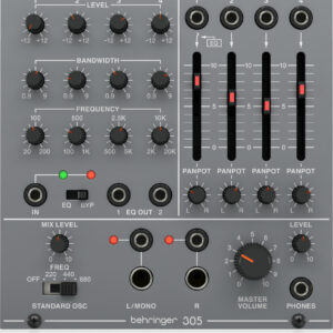 BEHRINGER 305 EQ/MIXER/OUTPUT UTILITIES MODULO EURORACK SYSTEM 100