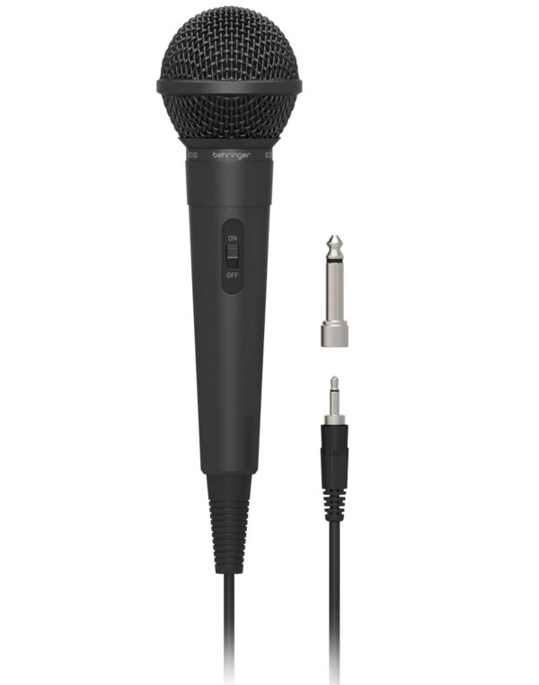 BEHRINGER BC110 MICROFONO PER VOCE INTERRUTTORE ON/OFF CAVO E ADATTATORE