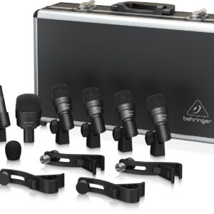 BEHRINGER BC1200 KIT DI 7 MICROFONI PER BATTERIA CLAMPS E CUSTODIA IN ALLUMINIO