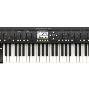 BEHRINGER DEEPMIND-12 SINTETIZZATORE ANALOGICO 12 VOCI 49 TASTI SEMIPESATI DEEP MIND WIFI EFFETTI MIDI USB SEQUENCER
